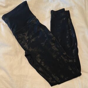 SPANX Black Camouflage Leggings